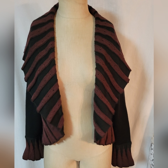 ANGEL DESIGN BY SABRI OZEL SHAWL COLLAR CARDIGAN SWEATER JACKET SMAL EUC - Picture 13 of 15